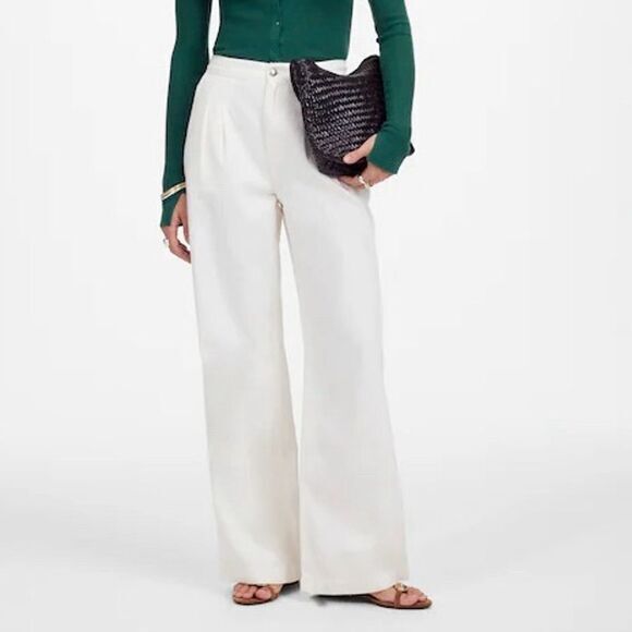 Madewell Denim - NWT Madewell Women's The Harlow Wide-Leg Jean Airy Denim Trouser‎ Off White 28